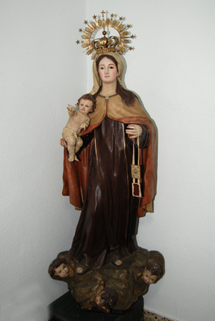 VIRGEN DE LA O (S. XVIII) Restaurada por Mariano Nieto en 1992